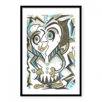 "Night Time Is Best" Available as an unframed Limited Edition Print of in three different sizes.
