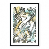"Fishy Business" Available as an unframed Limited Edition Print of 150 in three different sizes.