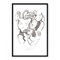 "Kindness Goes A Long Way" Available as an unframed Limited Edition Print of 150 in three different sizes.