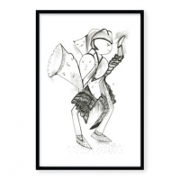 "Play That Tune" Available as an unframed Limited Edition Print of 150 in three different sizes.
