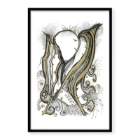 "Angel Messages" Available as an unframed Limited Edition Print of 150 in three different sizes.