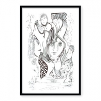 "Doctors Nurses And Patients" Available as an unframed Limited Edition Print of 150 in three different sizes.