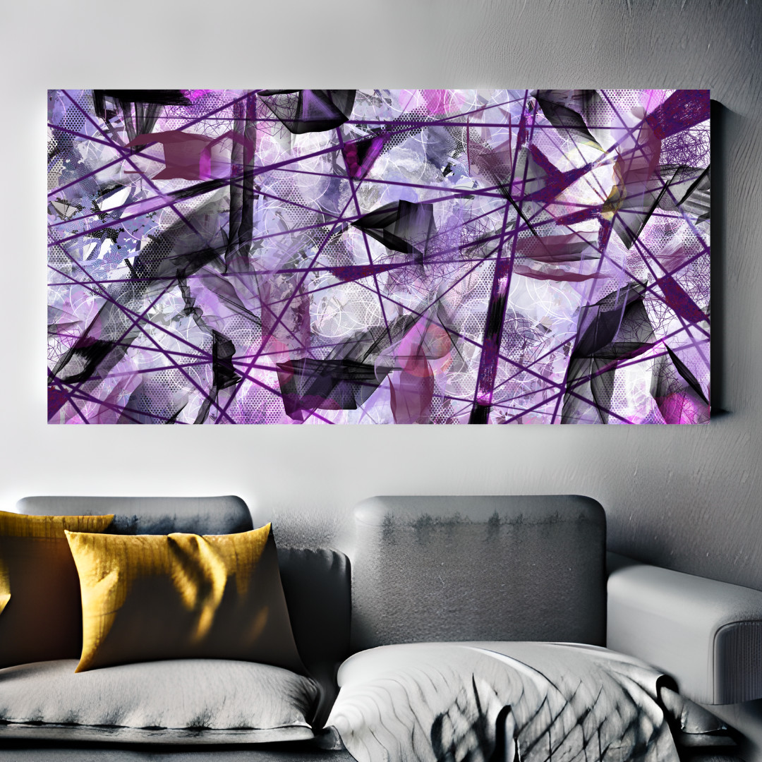 Lace lines mauve